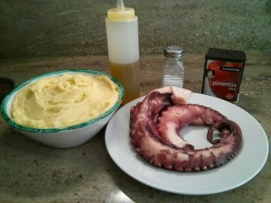 Ingredientes pulpo a la parrilla