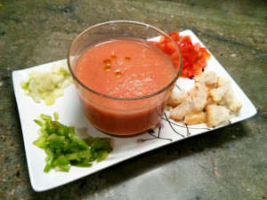 Gazpacho en vaso