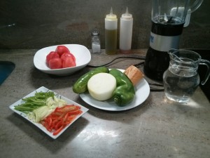 Ingredientes del gazpacho