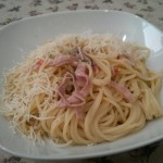 Pasta panna e prosciutto