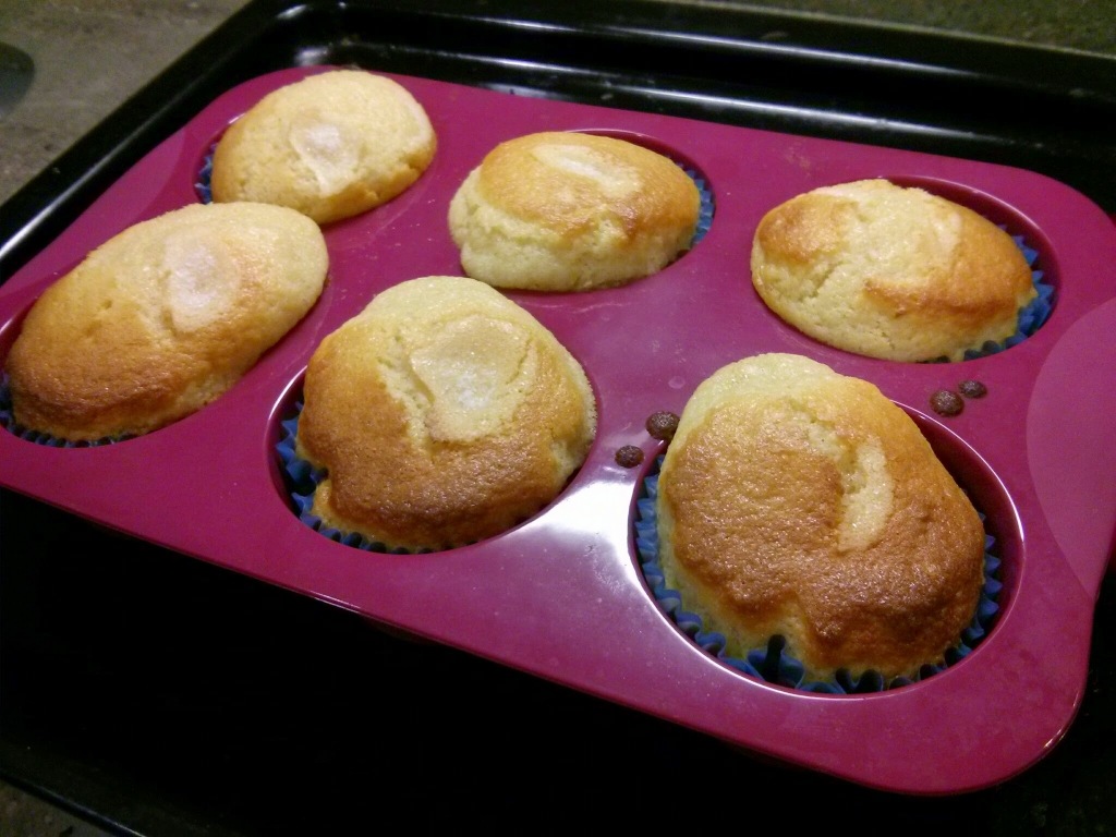 Magdalenas caseras recién salidas del horno