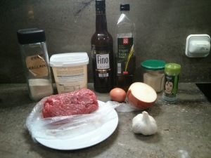 Ingredientes de albóndigas caseras