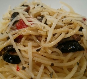 Pasta con anchoas