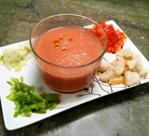 Gazpacho en vaso